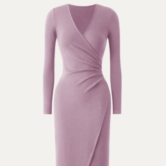 OGL Dresses & Skirts - OGL Surplice Wrap Long Sleeve Dress